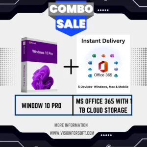 WINDOW 10 PRO PRODUCT KEY + MS OFFICE 365 WITH 1 TB CLOUD STORAGE