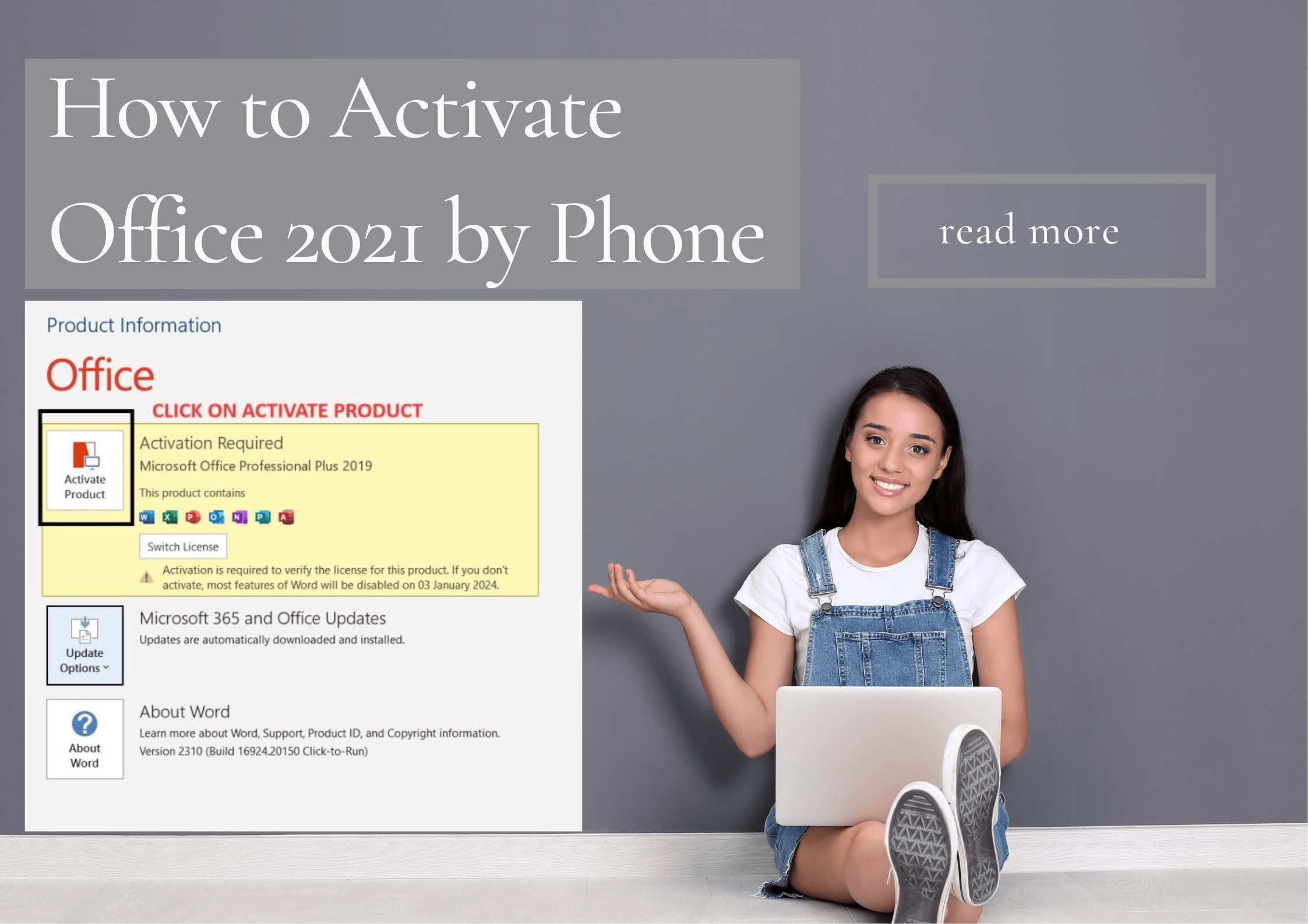 How to Activate Office 2021 by Phone