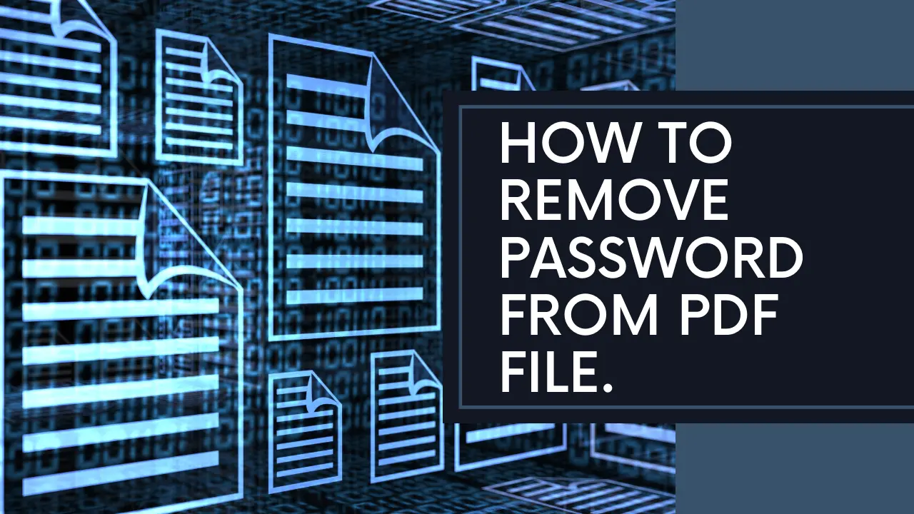 How to Remove Password from PDF File-visionforsoft