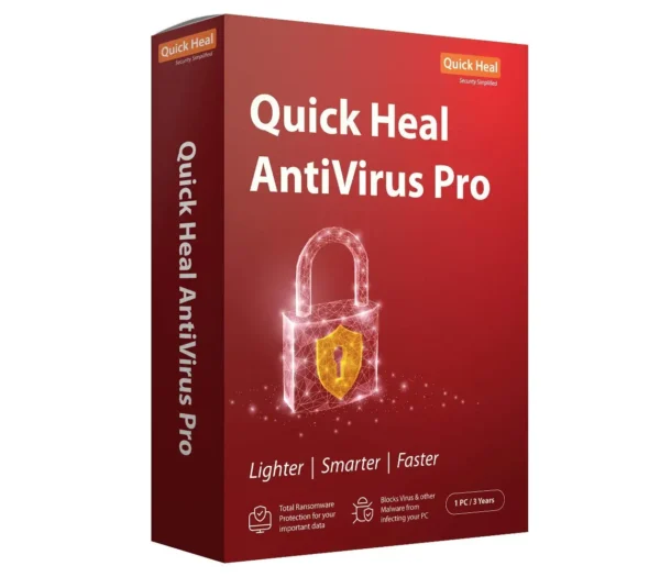 QUICK HEAL ANTIVIRUS PRO (LS1) - 1 USER 3 YEARS