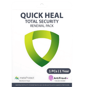 QUICK HEAL TOTAL SECURITY RENEWAL KEY (TR1UP)- 1 USER 1 YEAR (UPGRADE PACK)