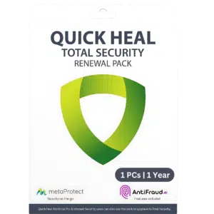 QUICK HEAL TOTAL SECURITY RENEWAL KEY (TR1UP)- 1 USER 1 YEAR (UPGRADE PACK)