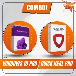 WINDOWS 10 PRO PRODUCT KEY +QUICK HEAL PRO 1 USER 1 YEAR