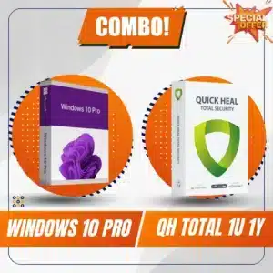 Windows 10 Pro Key +Quick Heal Total Security 1 User 1 Year