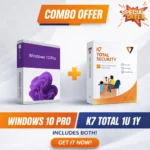 Windows 10 Pro License Key+K7 Total Security 1 User 1 Year