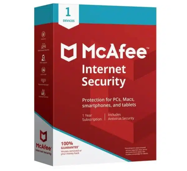 McAfee Internet Security 1 User 1 Year