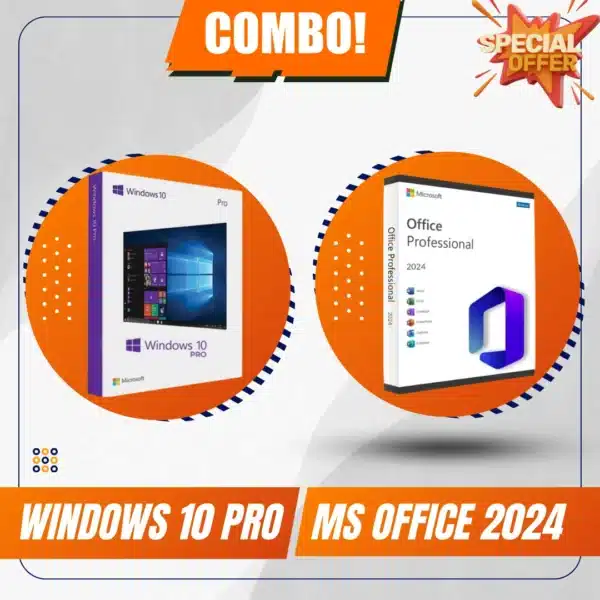 WINDOW 10 PRO PRODUCT KEY + OFFICE 2024 PRO PLUS