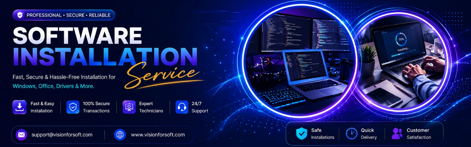 visionforsoft installation